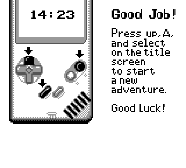 The same ending screen, its in-game display reading a final time of 14:23